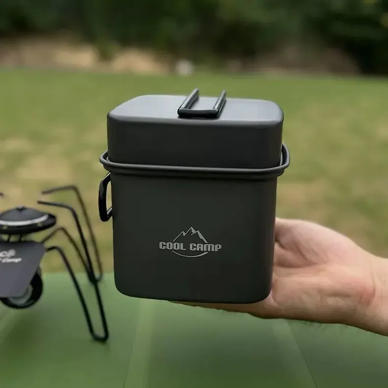 Camping Cooking And Cutlery Set - Outdoor Camping Platz Topf Klapp Tragbare
