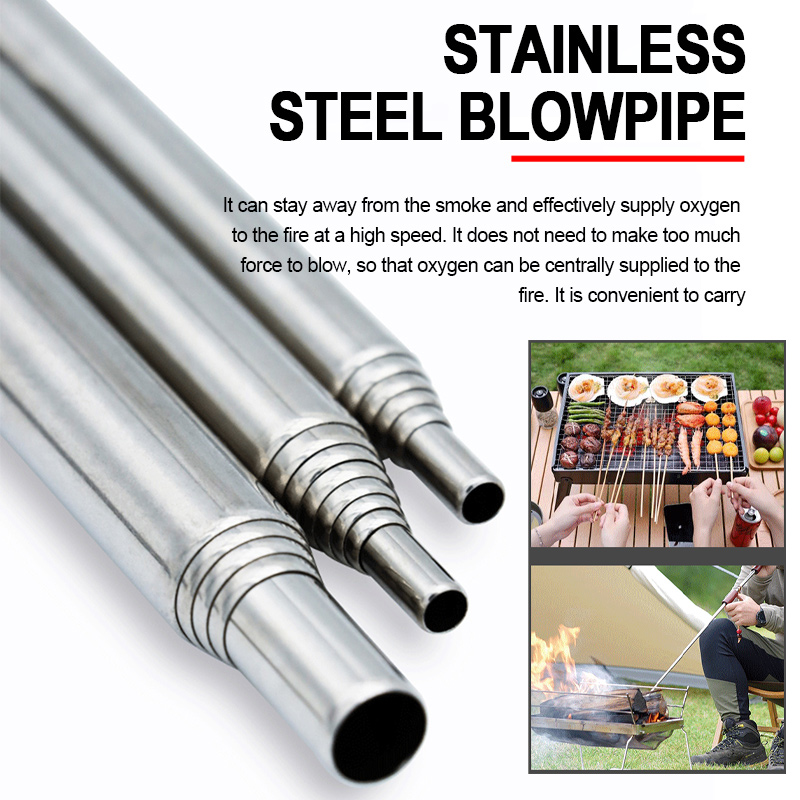 Camping Cooking Youtube - Blow Fire Tube Mund Blasrohr Outdoor