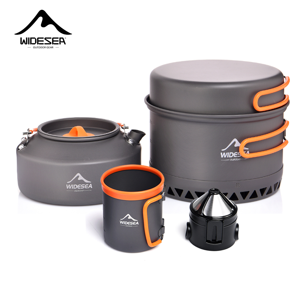 Camping Cooking Pot Set - Camping Geschirr Outdoor Kochgeschirr Set Töpfe