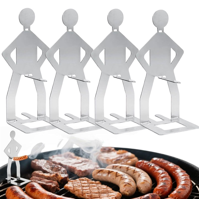 Camping Cooking Meat - Camping-Zubehör 304 Edelstahl BBQ Strongman Wursthalter
