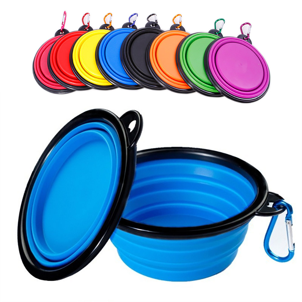 Camping Cooking Bowl - Zusammenklappbare Silikon-Hundefutter- und Wasserschüssel für Outdoor,