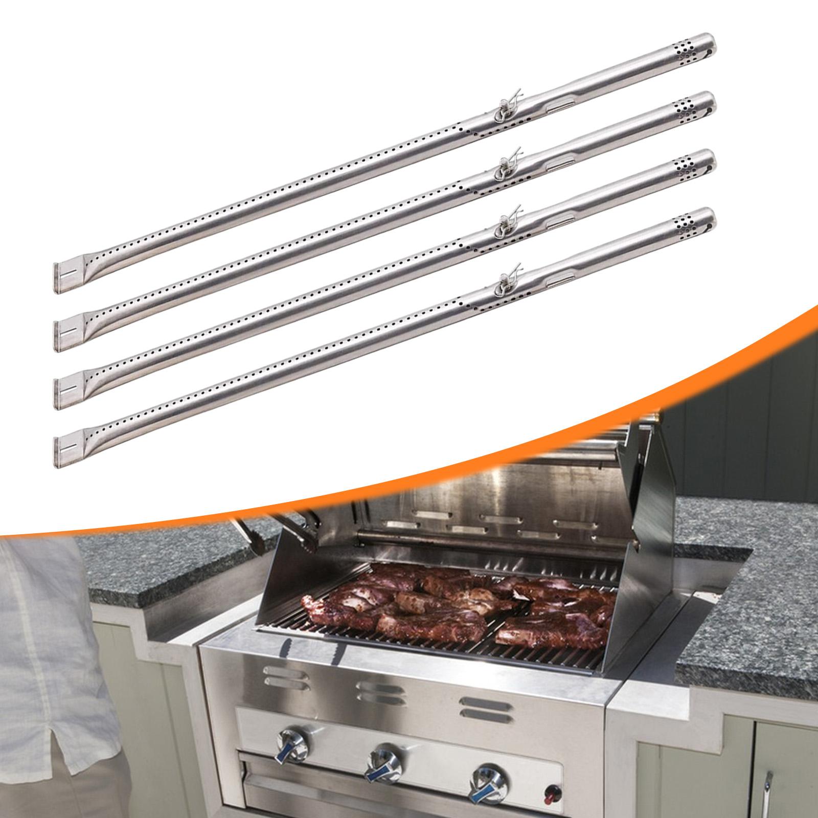 Camping Cooking Meat - 4-teilige Grillbrenner-Röhren, Grill-Ersatz für Gasgrill, Grill-Brenner-Röhren