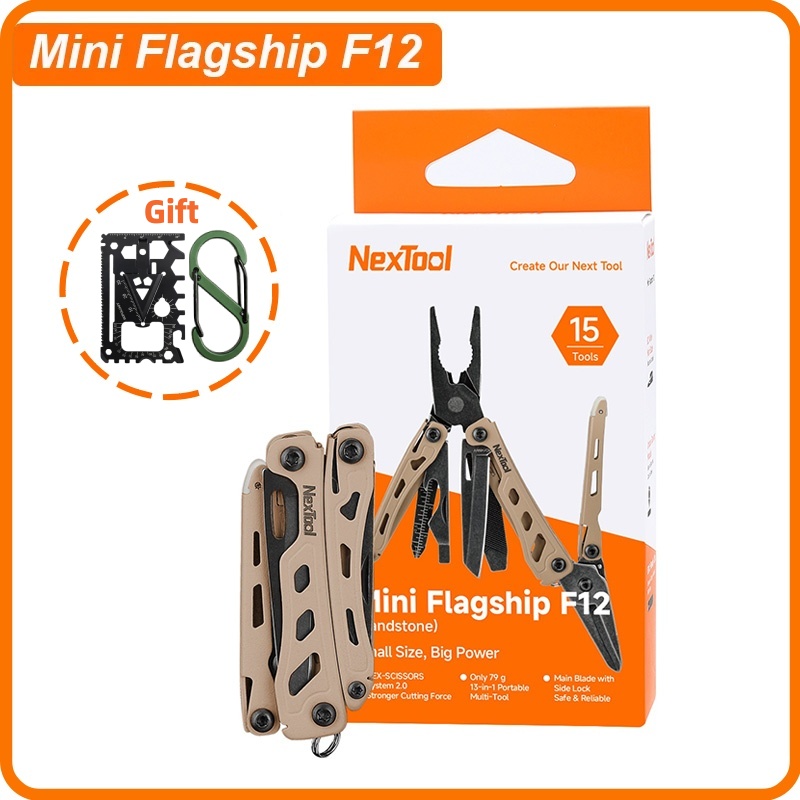 Camping Cooking Knife Set - NexTool Mini Flagship F12 Multifunktionszange 13-in-1