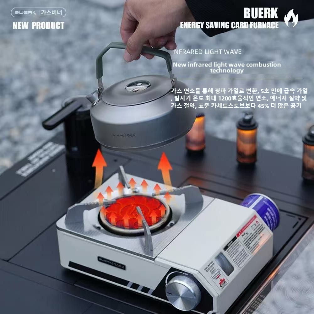 Camping Cooking No Gas - BUERK 4000W Infrarot-Ofen Tragbarer Hochleistungs-Campingkocher für