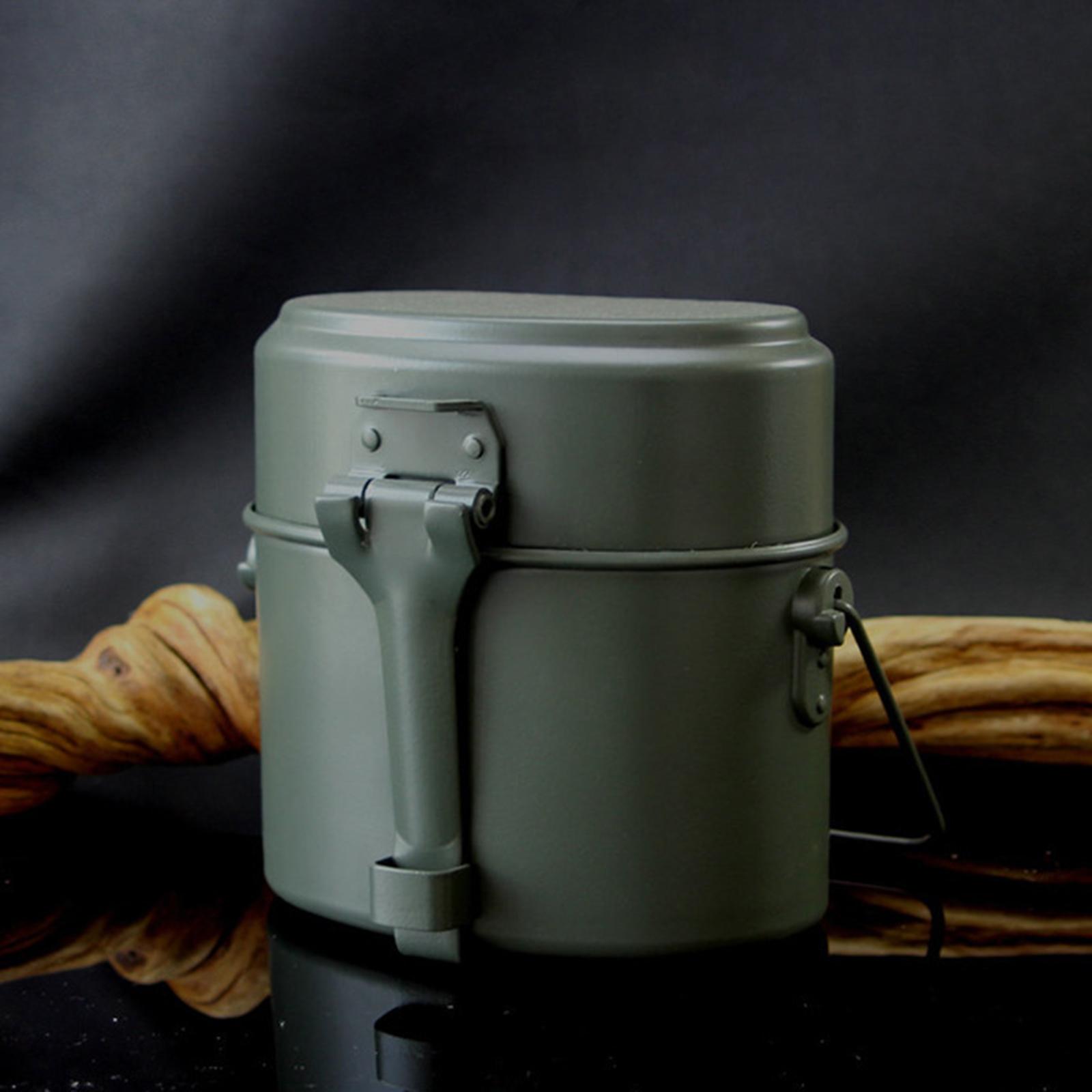 Camping Cooking Kit Box - Lunchbox Mess Kit Topf und Pfanne