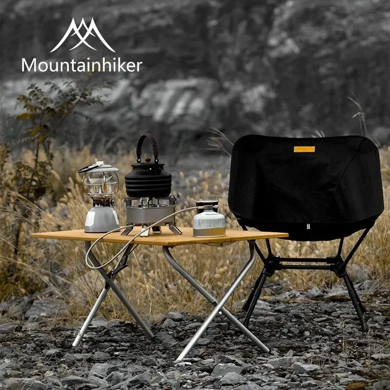 Camping Cooking Table - MOUNTAINHIKER 2/3 Bambus-Klapptisch für Outdoor-Camping, tragbarer,