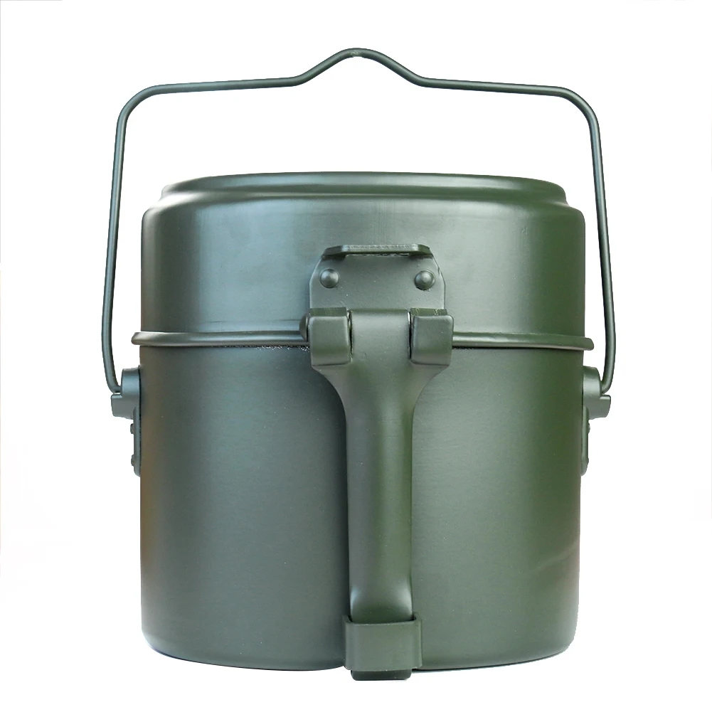 Camping Cooking Bowl - Tragbares Legierungs-Topf- und Schüssel-Set, Leichtgewichtiges Langlebiges