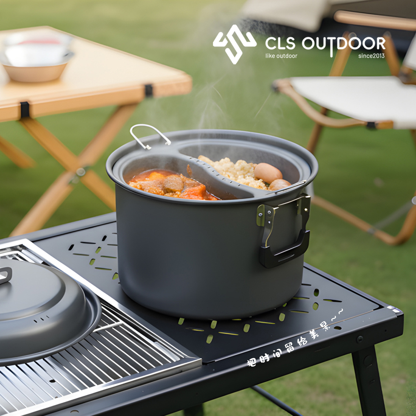 6,5L Großes Mandarin-Enten-Dam – Camping Cooking Pot Set Bewertung und Preis