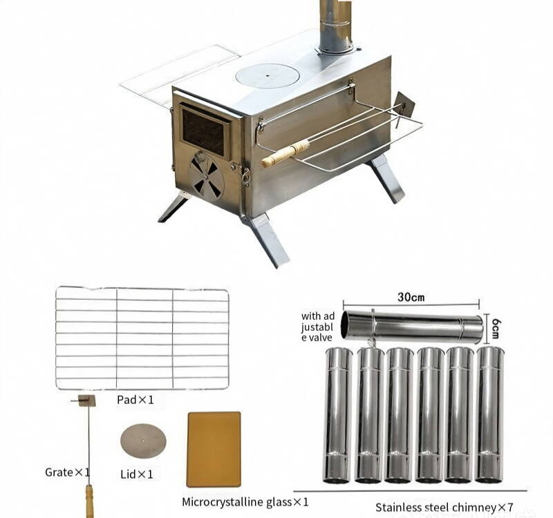 Camping-Holzofen aus Edelstahl – Camping Cooking Wood Stove Bewertung und Preis