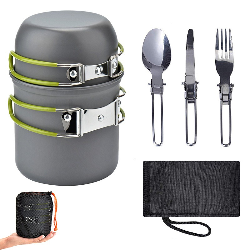 Tragbares Camping-Kochgeschirr – Camping Lightweight Cooking Pot Bewertung und Preis