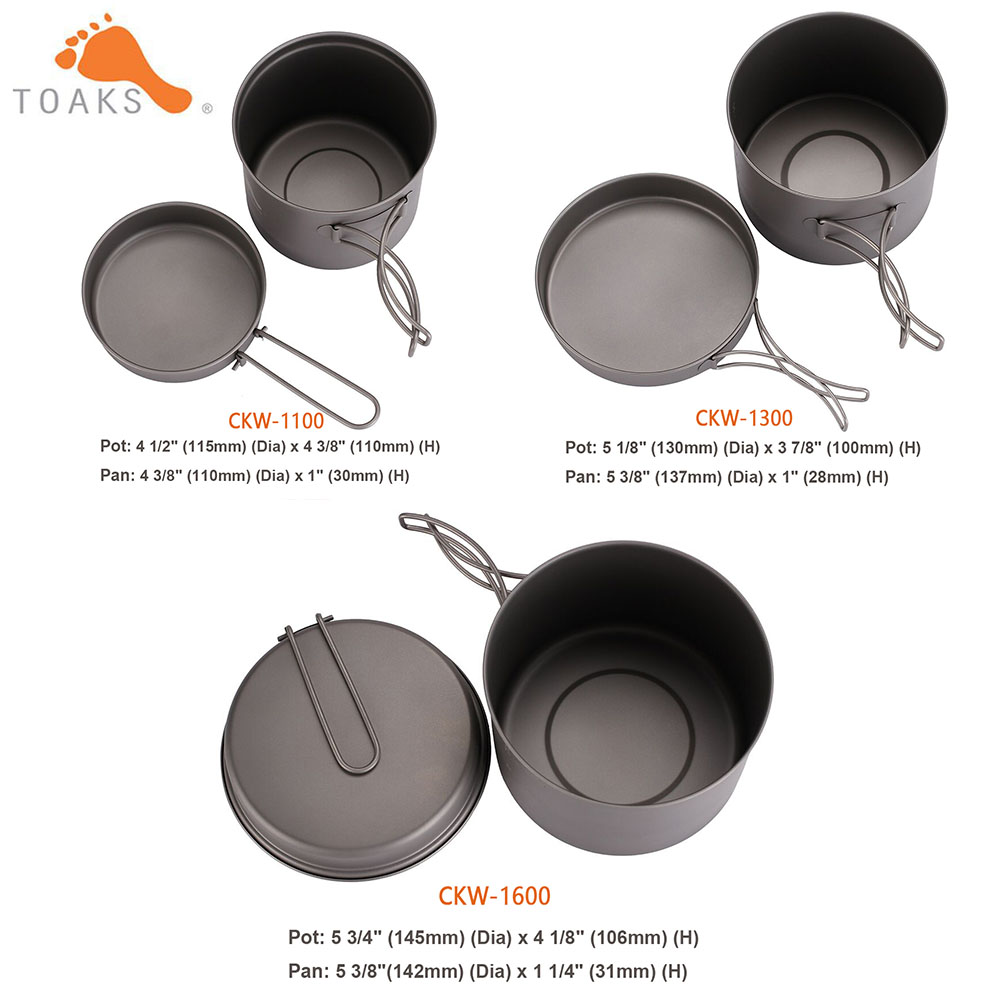 TOAKS Kochgeschirr Set Ultrale – Camping Cooking Bowl Bewertung und Preis