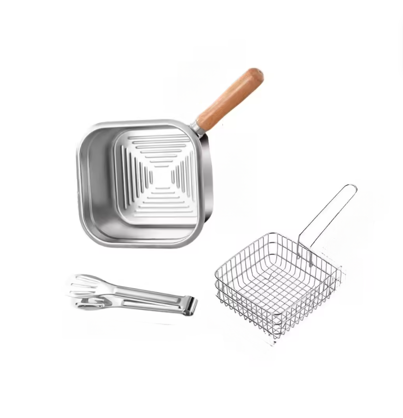 1 Set quadratische Bratpfanne  – Camping Cooking Basket Bewertung und Preis