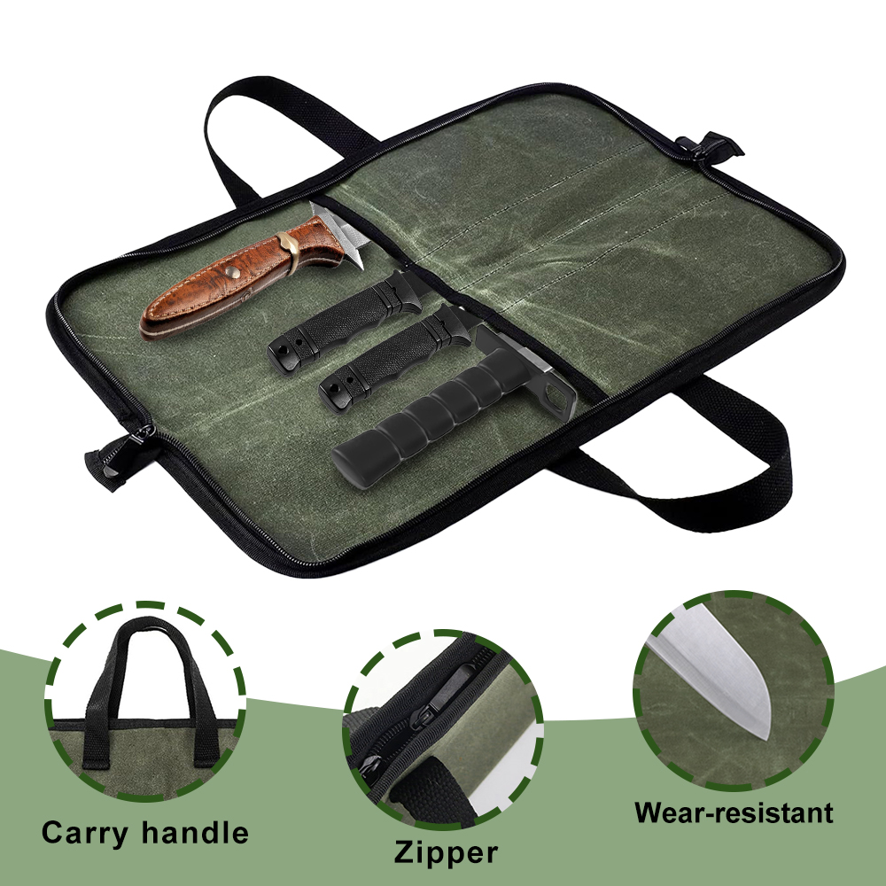 Gewachste Leinwand-Messerrolle – Camping Cooking Multi Tool Bewertung und Preis
