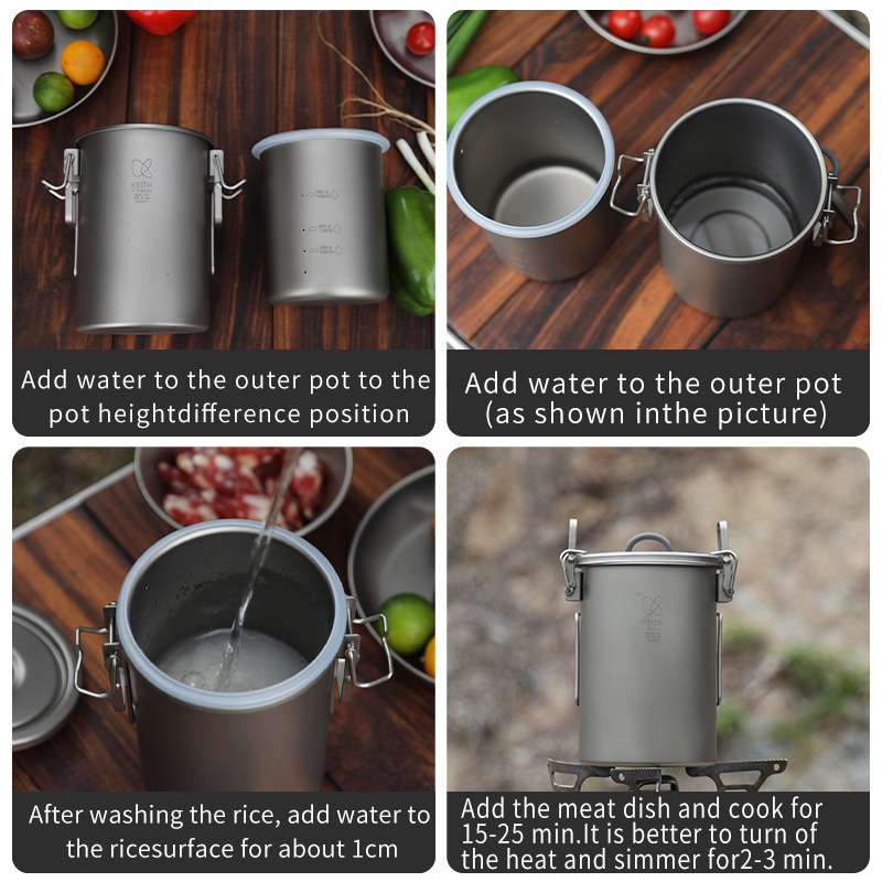 KEITH Reiskocher aus reinem Ti – Camping Cooking Bundle Bewertung und Preis