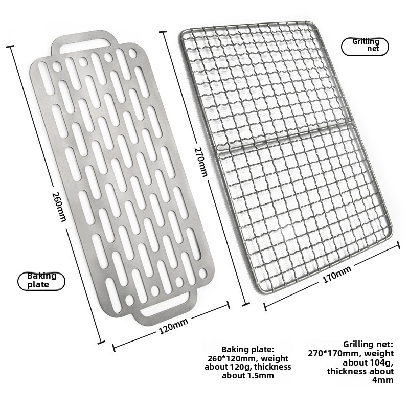 Grillgitter aus reinem Titan f – Camping Cooking Meat Bewertung und Preis