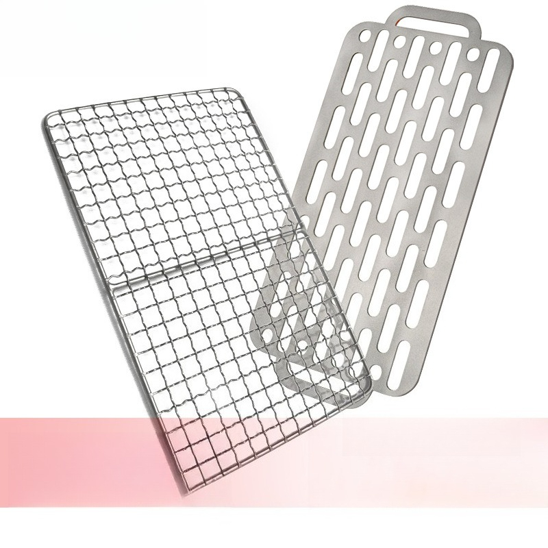 Grillgitter aus reinem Titan f – Camping Cooking Meat Bewertung und Preis