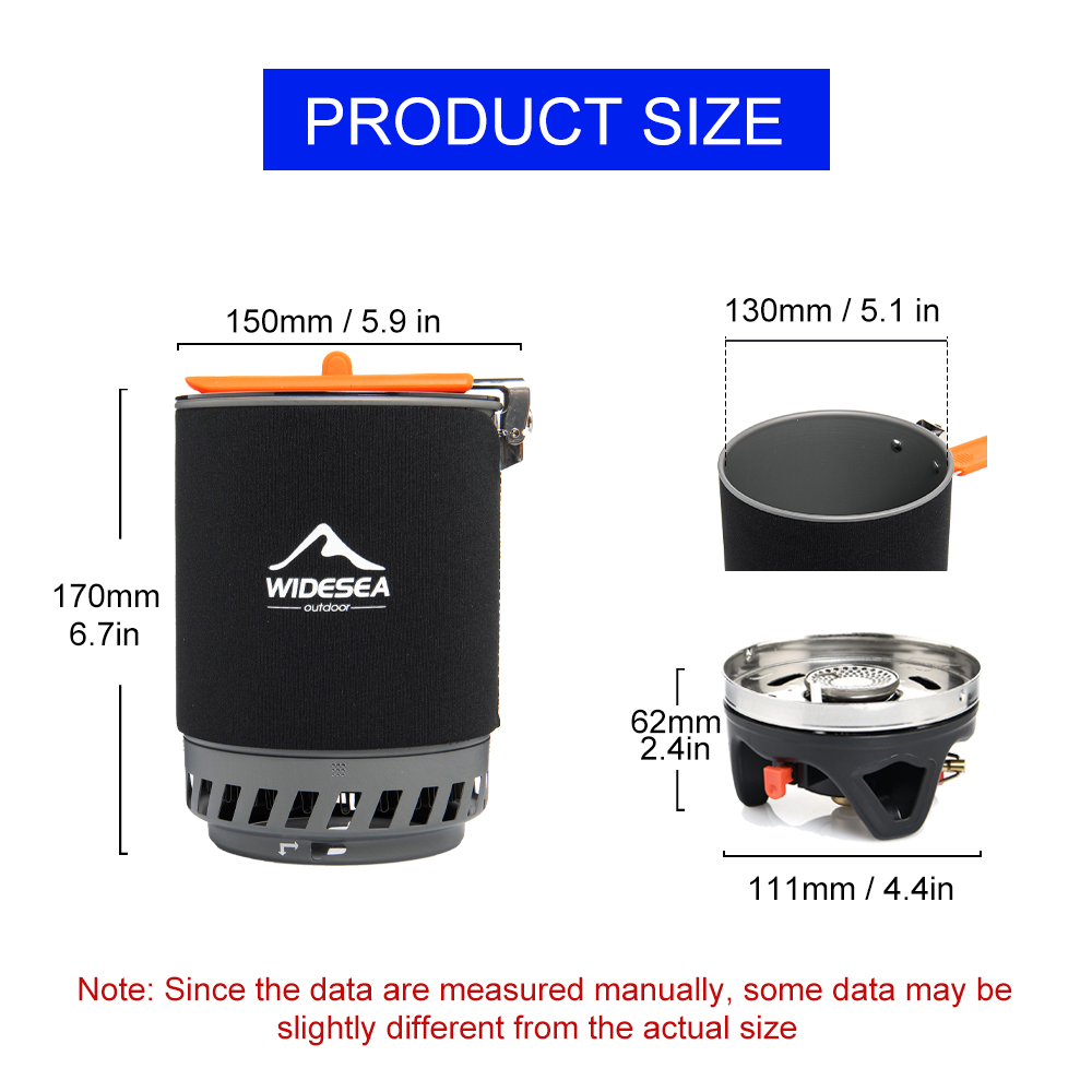 Widesea Camping-Kochsystem mit – Camping Cooking Pot Set Bewertung und Preis