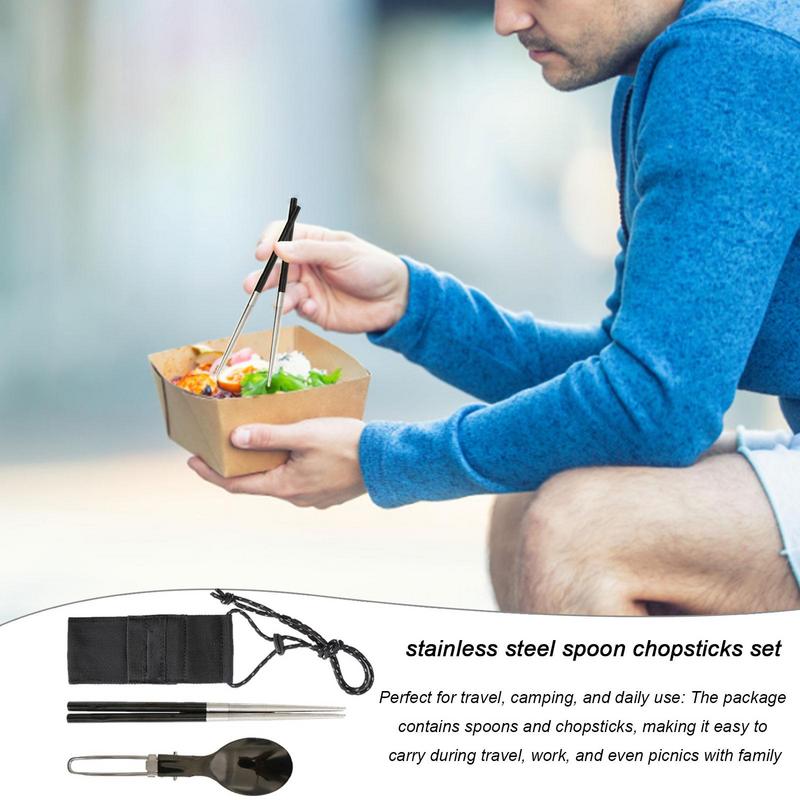 Faltbare Löffel-Essstäbchen fü – Camping Cooking And Cutlery Set Bewertung und Preis