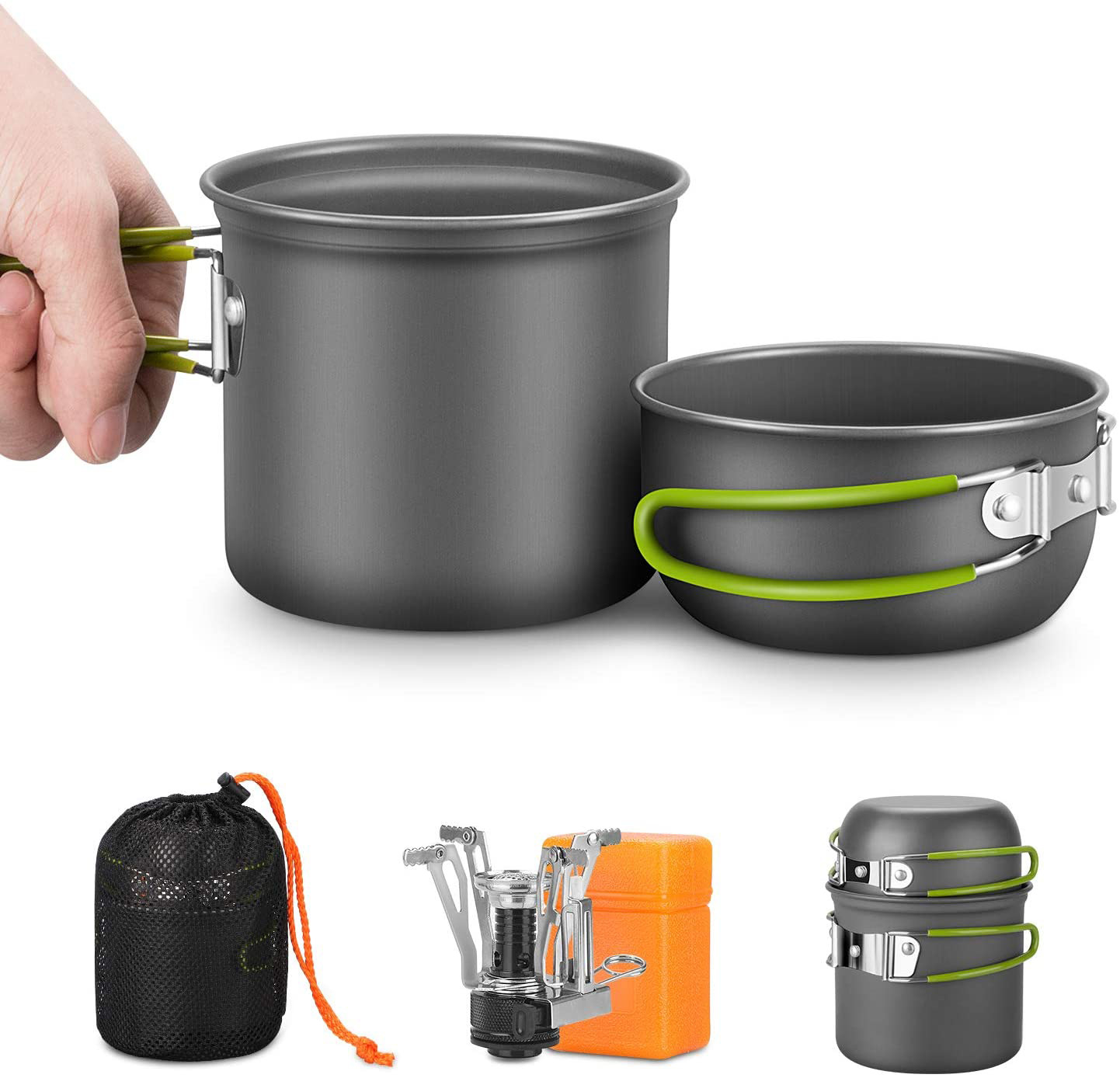 Camping-Kochgeschirr-Set mit H – Camping Cooking Kit Box Bewertung und Preis