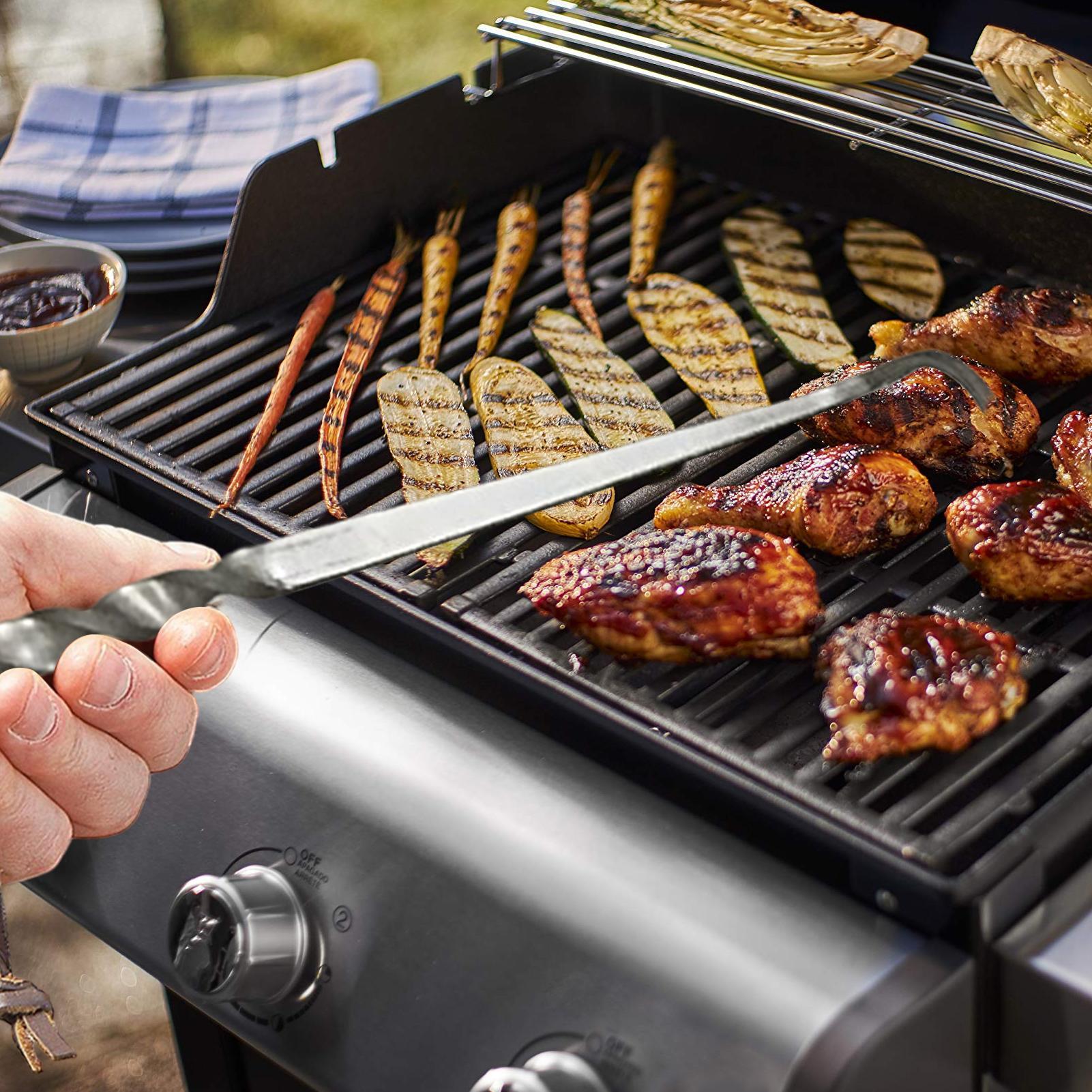 Steak-Flipper-Haken aus Metall – Camping Cooking Multi Tool Bewertung und Preis