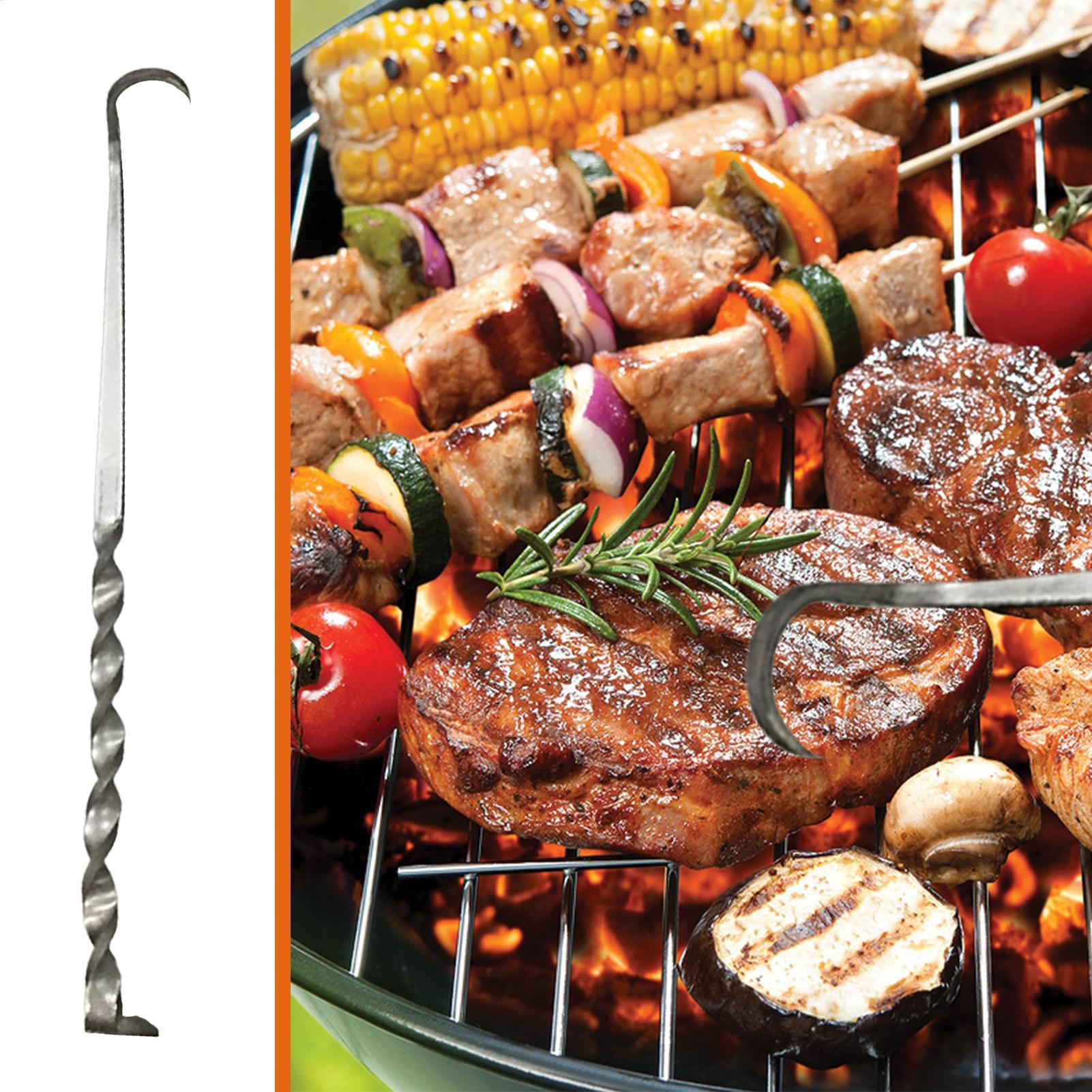 Steak-Flipper-Haken aus Metall – Camping Cooking Multi Tool Bewertung und Preis