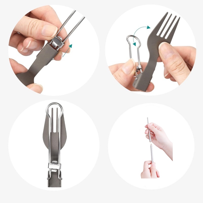 Titan-Klappbesteck-Set mit Gab – Camping Cooking And Cutlery Set Bewertung und Preis