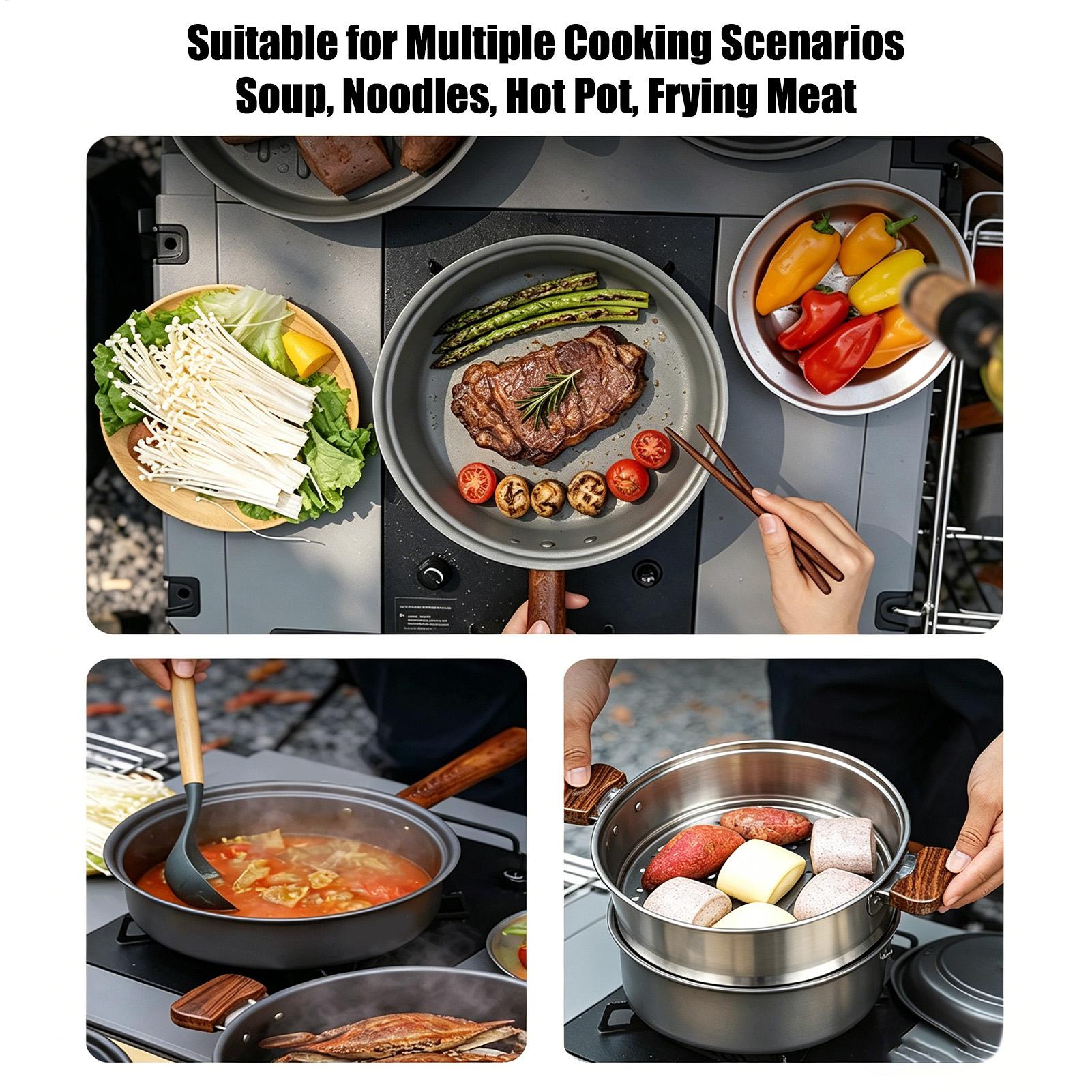 Campingtopf, tragbar, groß, le – Camping Lightweight Cooking Pot Bewertung und Preis