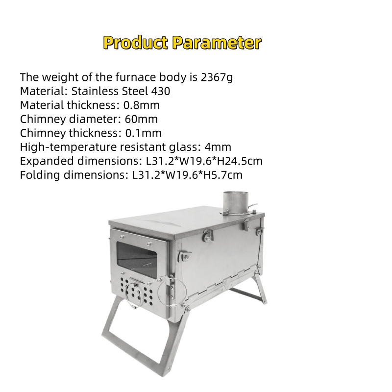 Klappbarer Holzofen, Edelstahl – Camping Cooking Wood Stove Bewertung und Preis