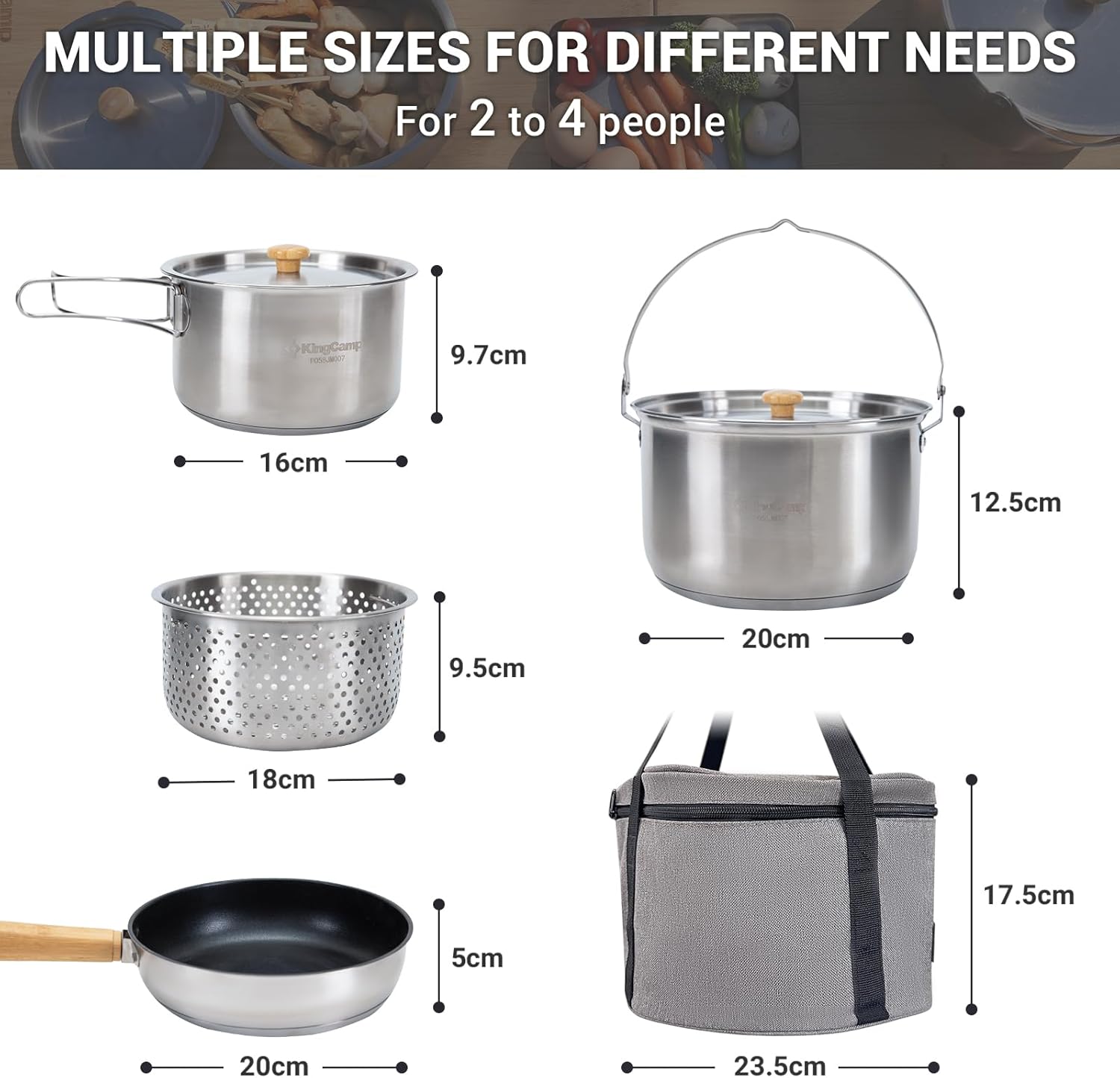 304 Edelstahl Camping-Kochgesc – Camping Cooking Pot Set Bewertung und Preis